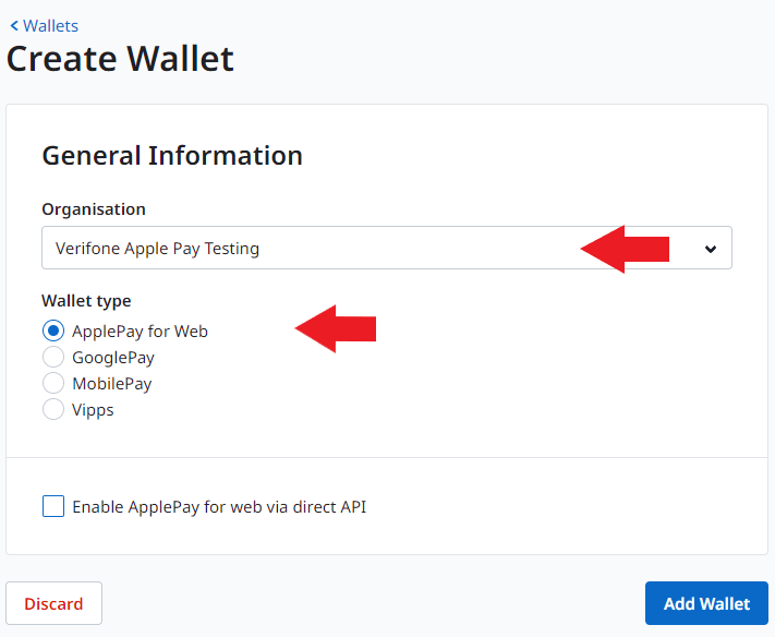 Apple Pay Online payments Verifone Developer Portal